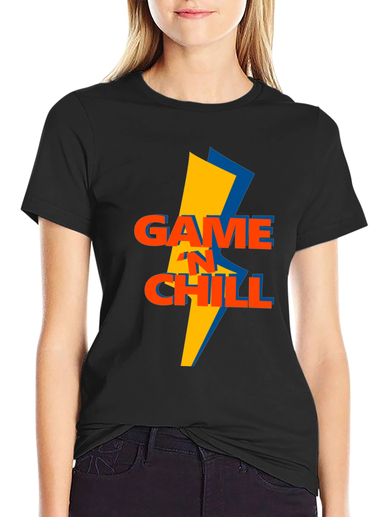 Game N Chill Graphic T-Shirt - Black
