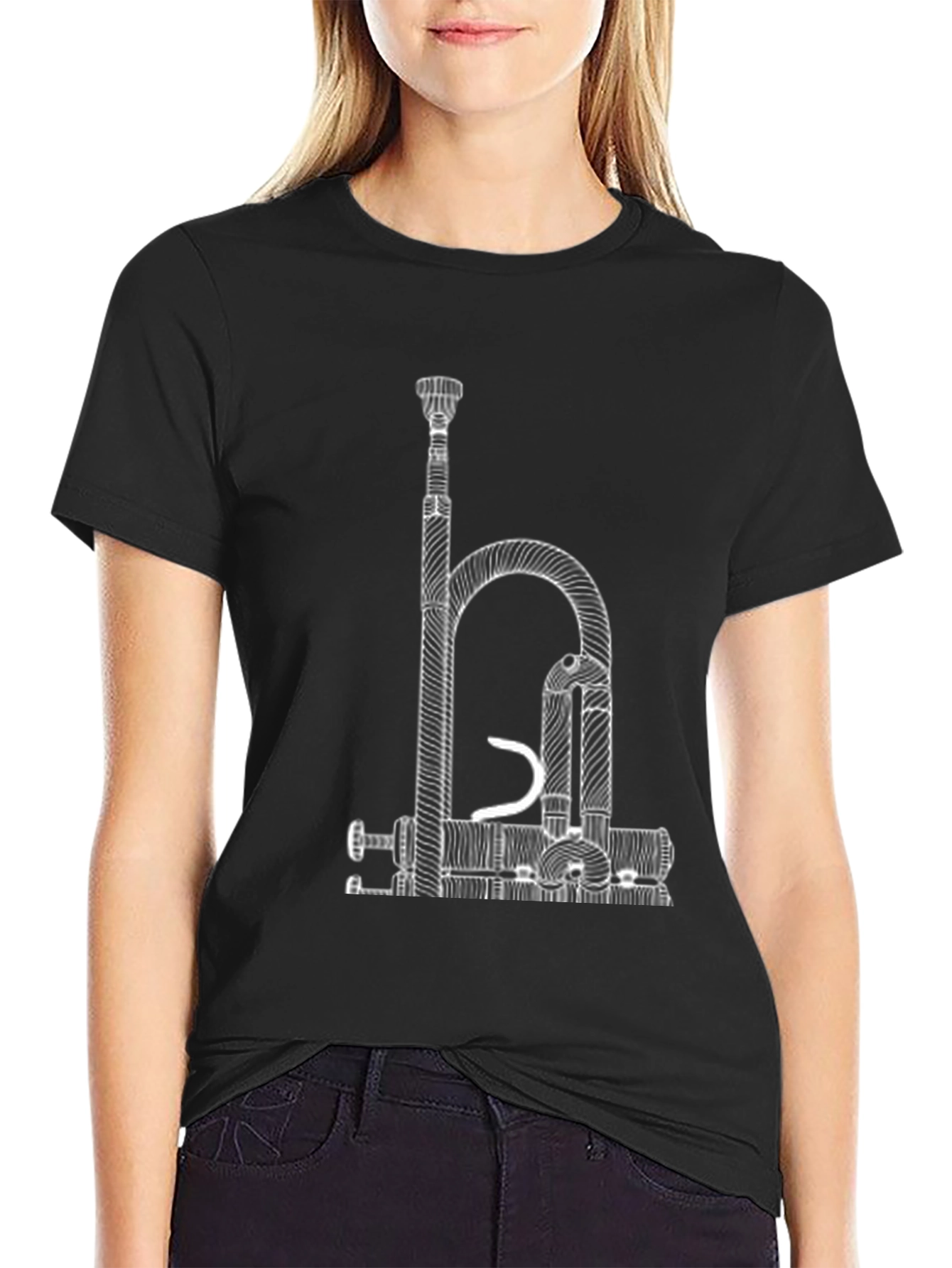 Trumpet Blueprint T-Shirt - Musicians Tee
