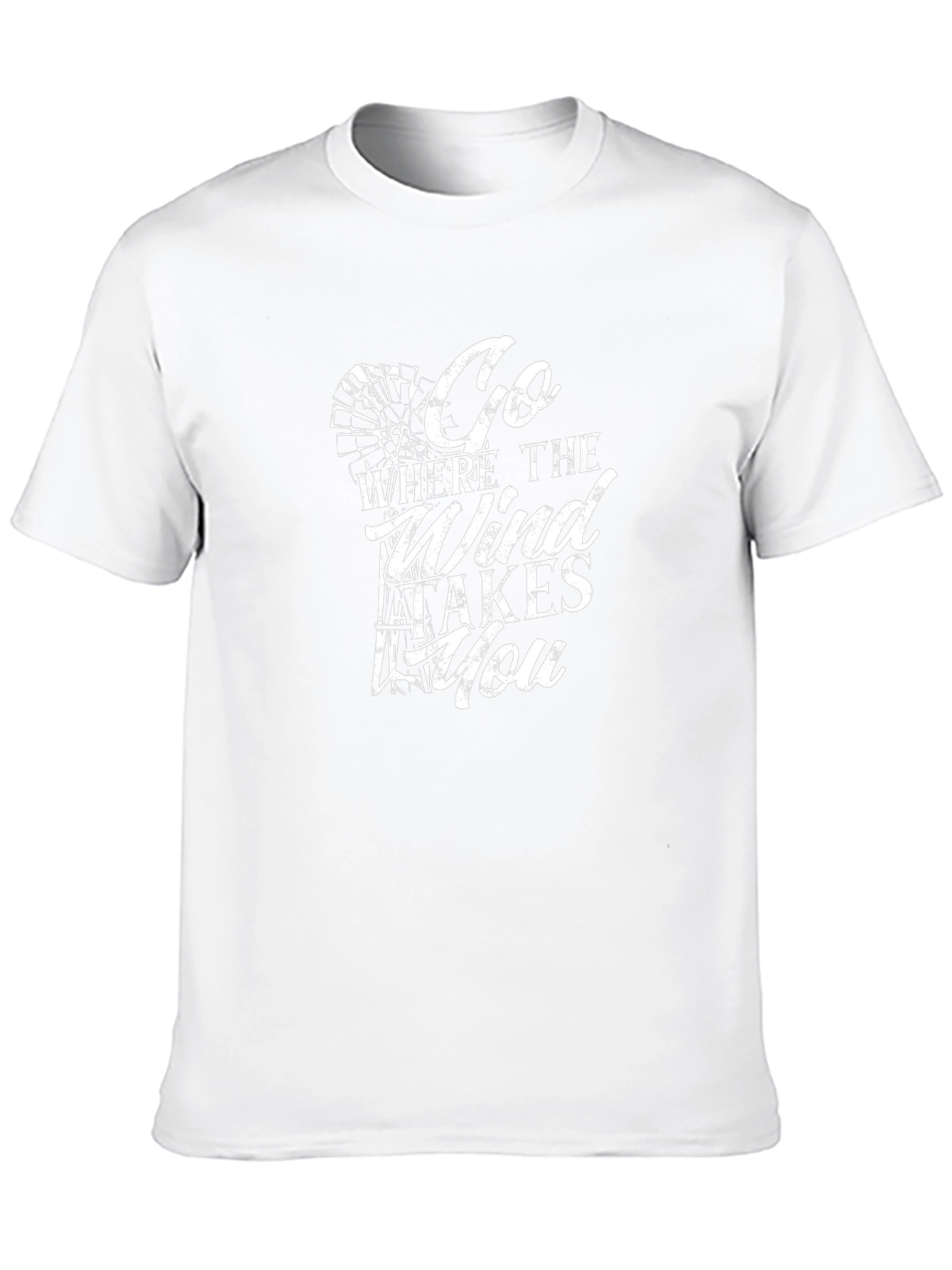 Go Where the Wind Takes You Black T-Shirt