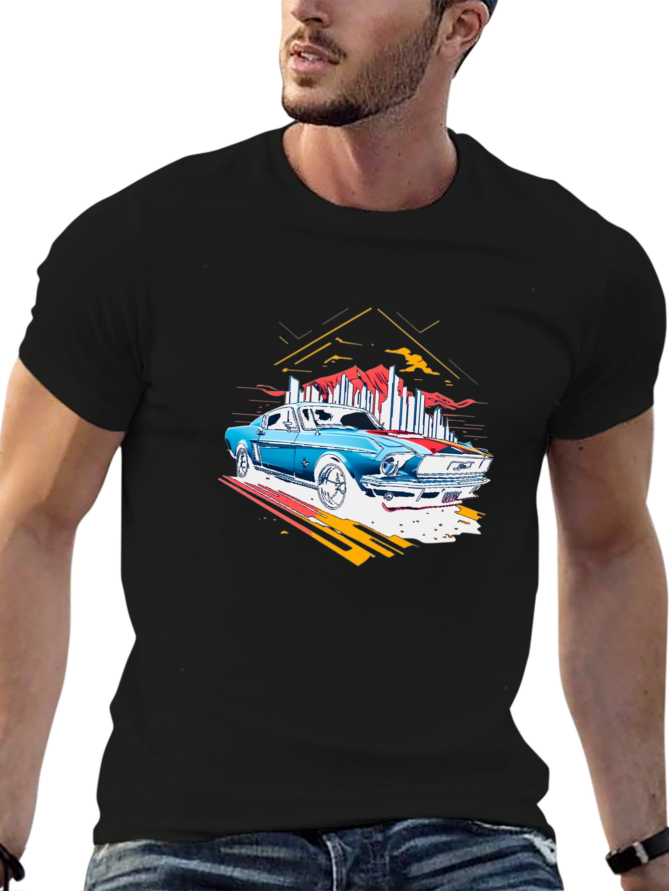 Classic Car Graphic Tee - Retro Style