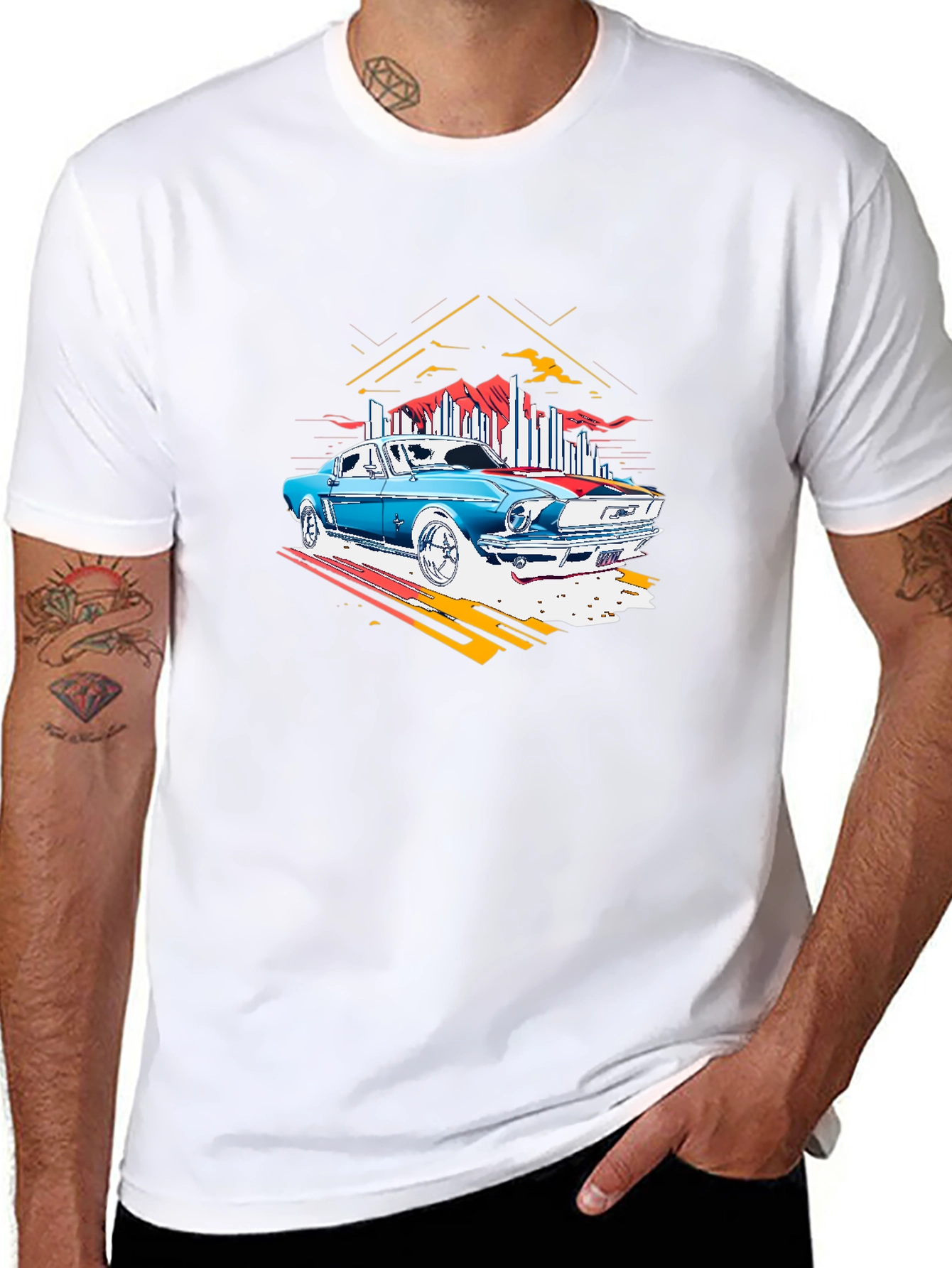 Classic Car Graphic Tee - Retro Style