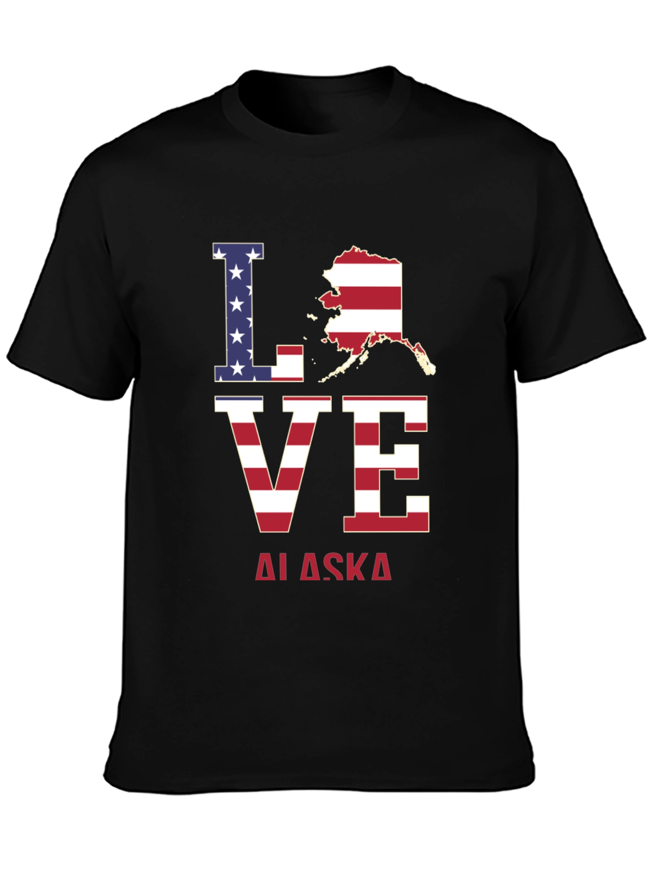 Love Alaska Patriotic T-Shirt