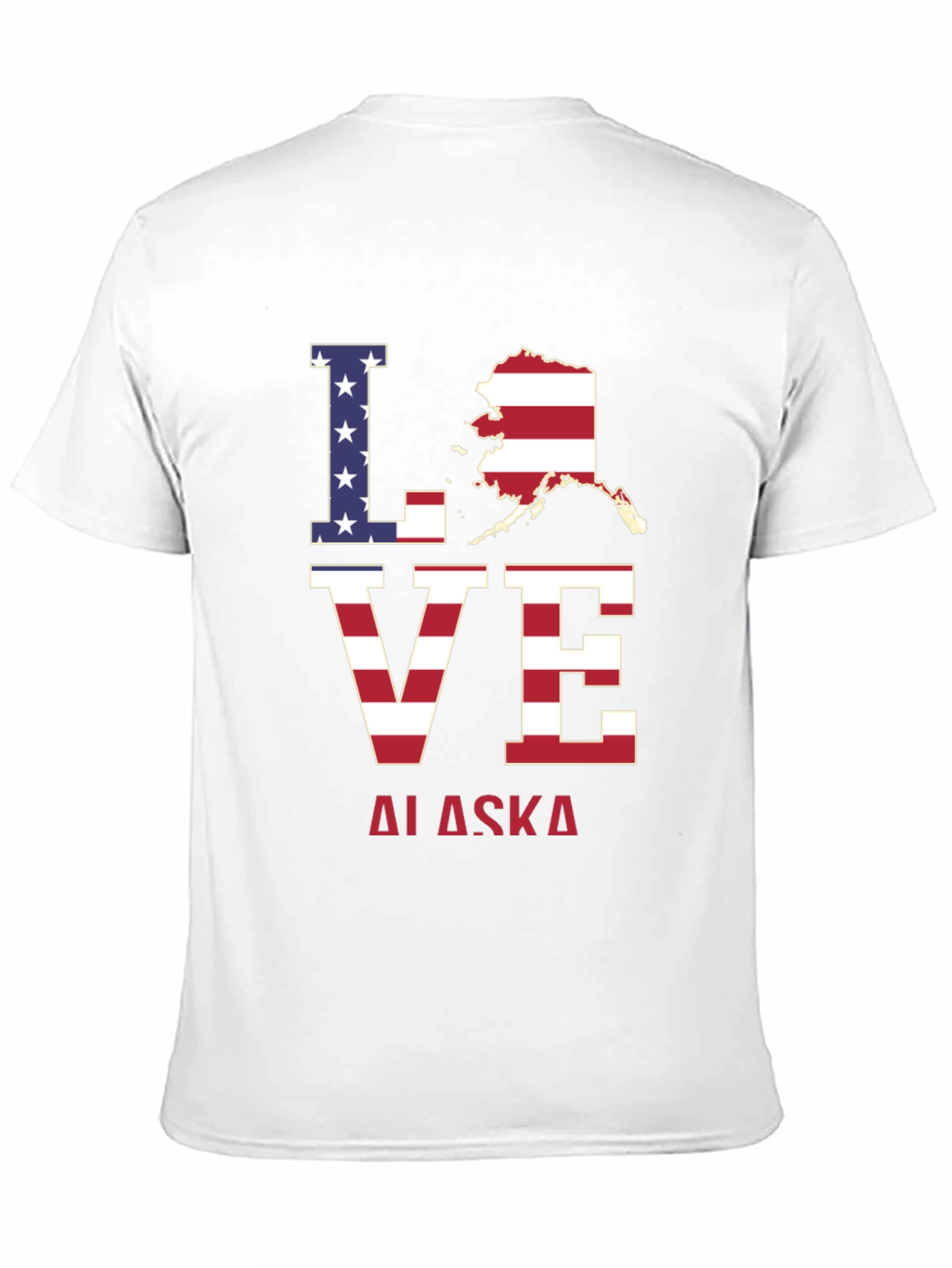 Love Alaska Patriotic T-Shirt