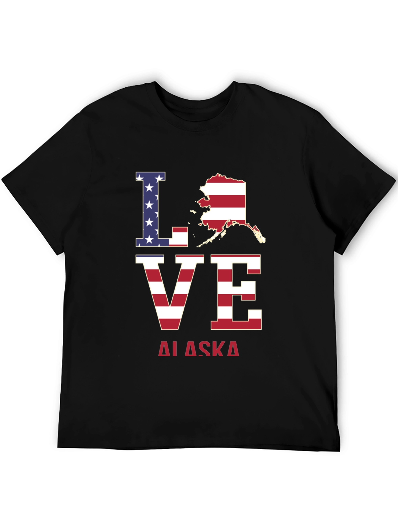 Love Alaska Patriotic T-Shirt