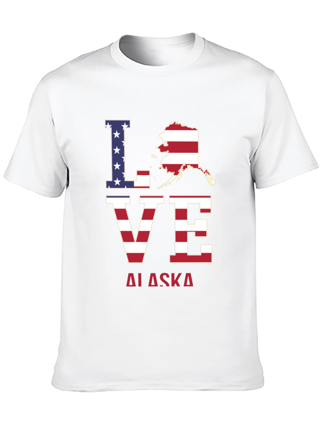 Love Alaska Patriotic T-Shirt