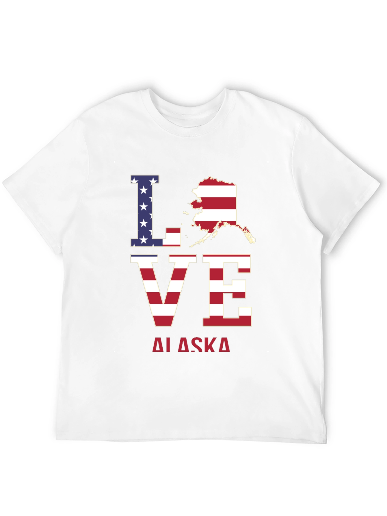 Love Alaska Patriotic T-Shirt
