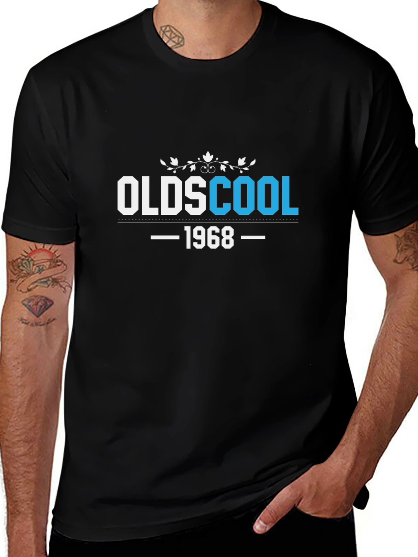 Old School 1968 Black T-Shirt