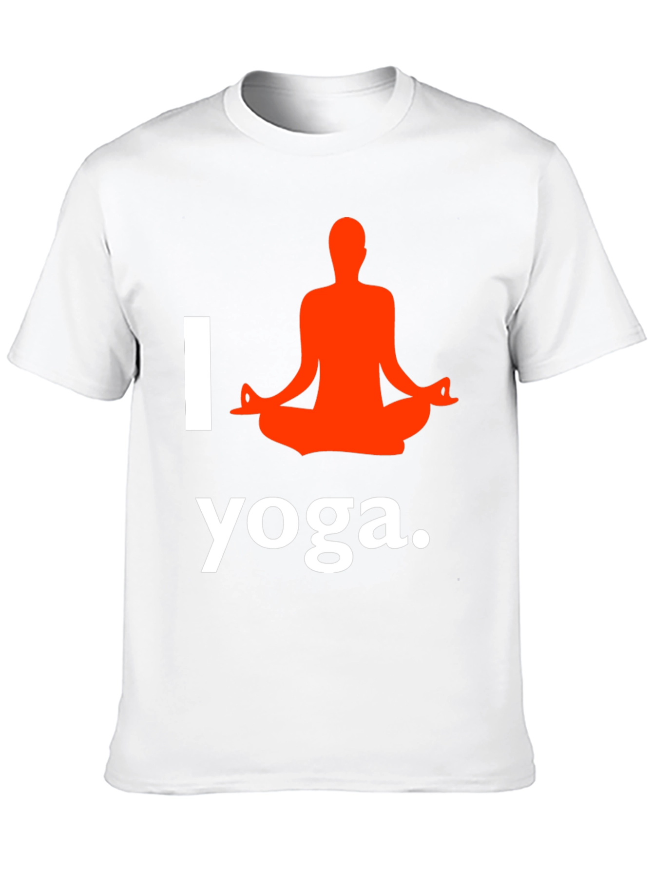 I Love Yoga T-Shirt Black Cotton Blend Graphic Tee