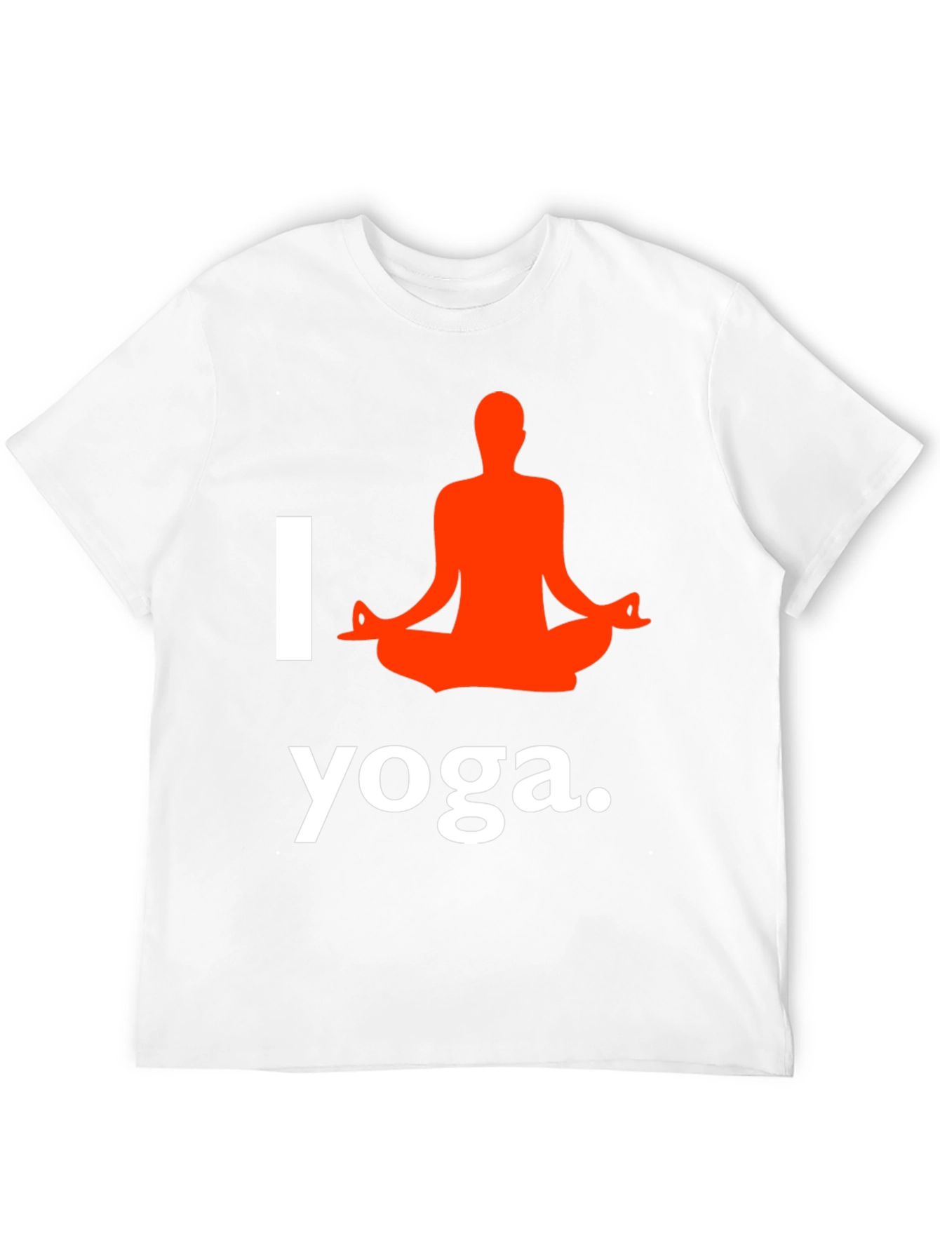 I Love Yoga T-Shirt Black Cotton Blend Graphic Tee