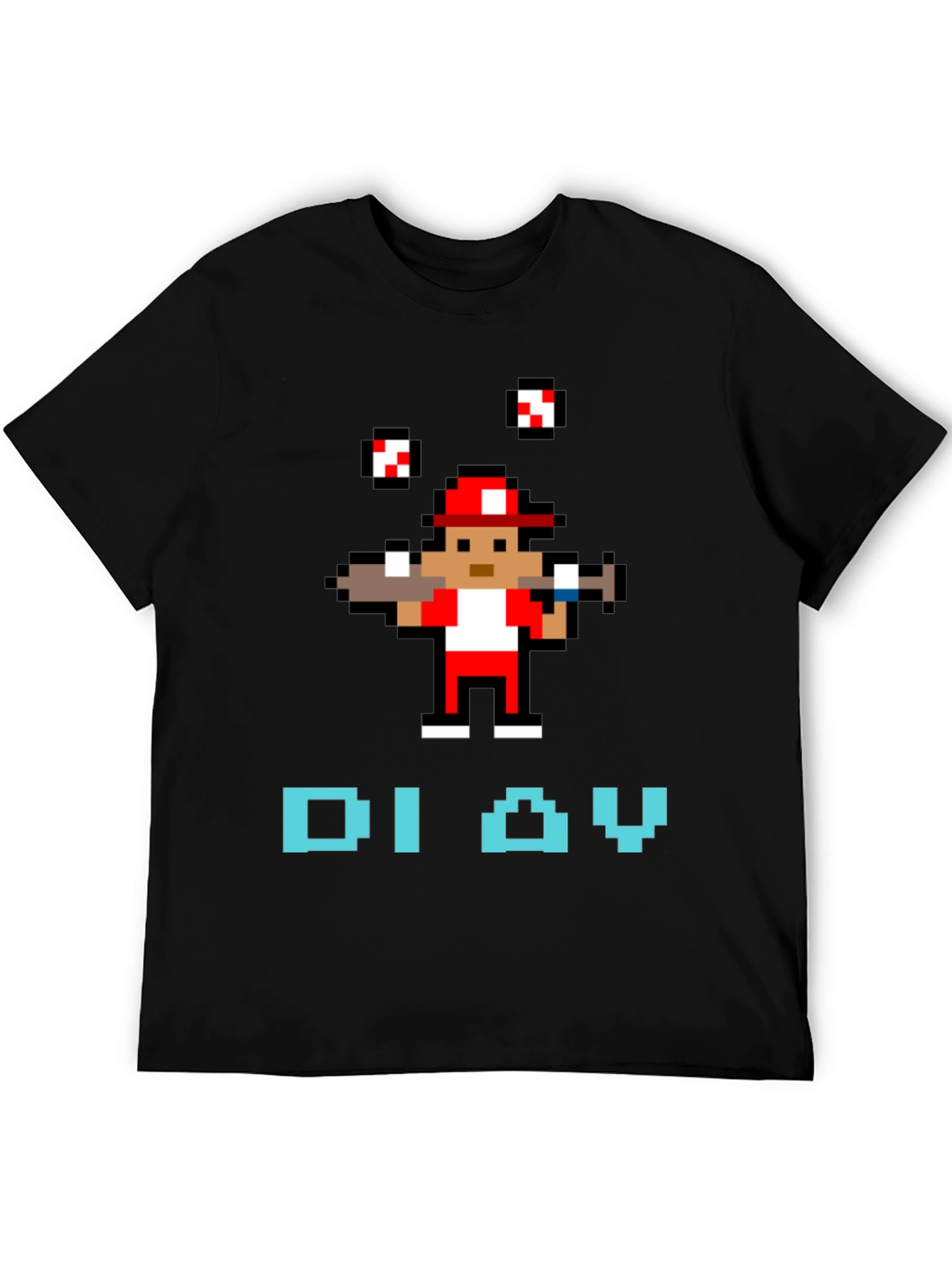 Retro Baseball Pixel Art T-Shirt
