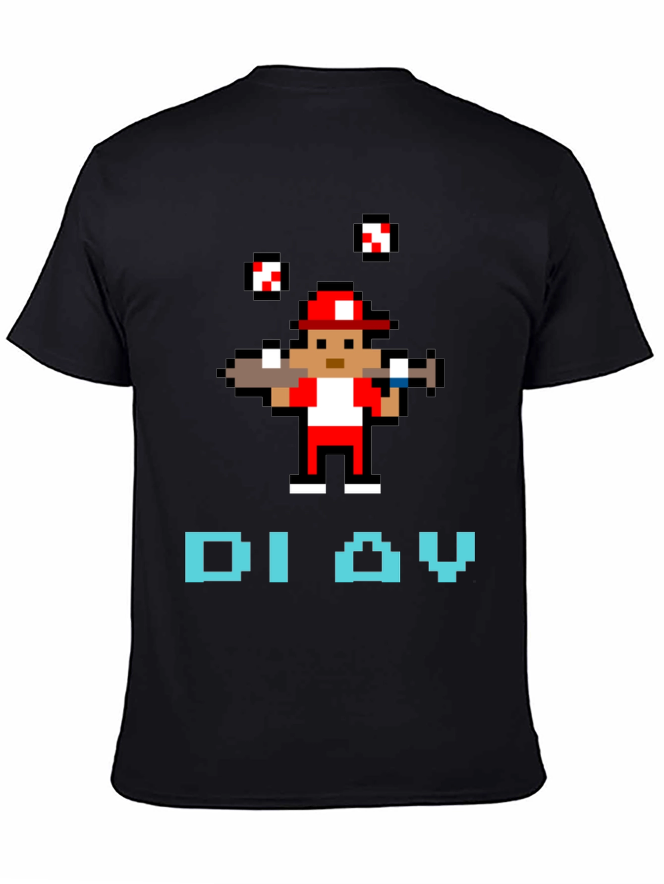 Retro Baseball Pixel Art T-Shirt