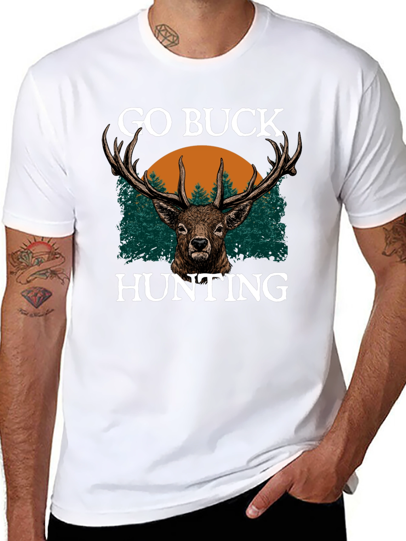 Go Buck Hunting T-Shirt - Deer Graphic Tee