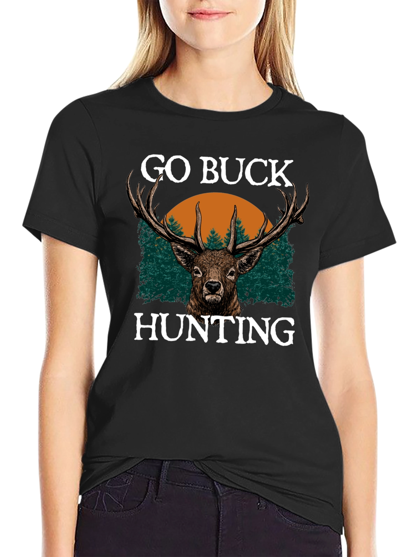 Go Buck Hunting T-Shirt - Deer Graphic Tee
