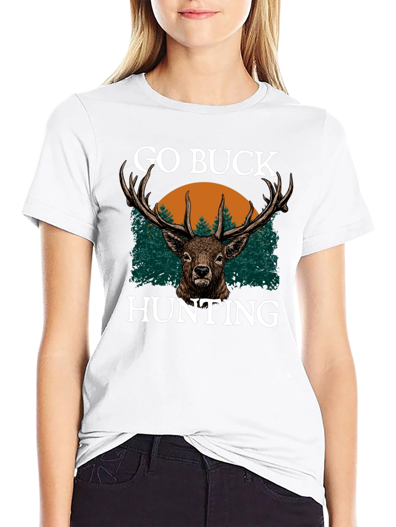 Go Buck Hunting T-Shirt - Deer Graphic Tee