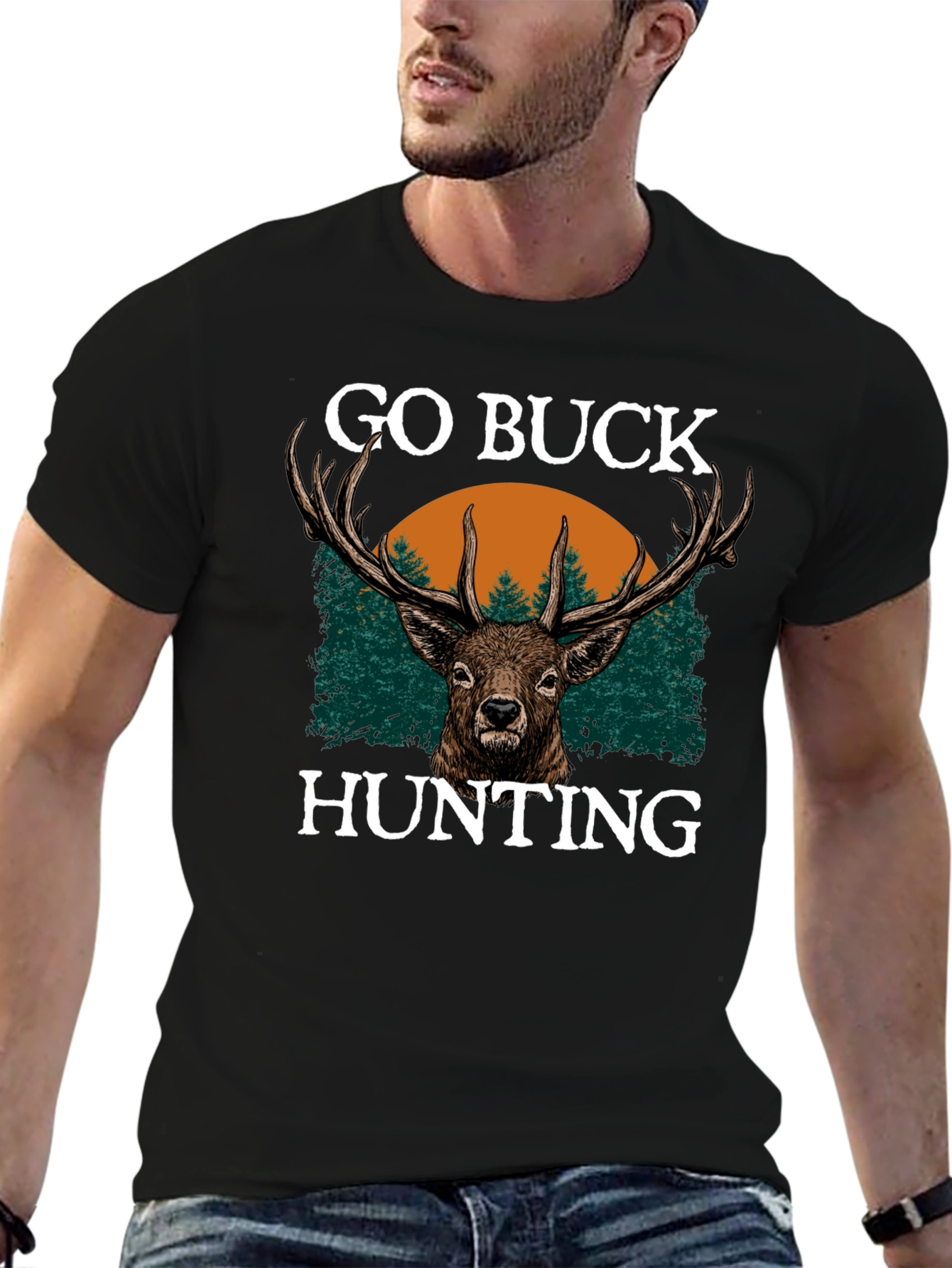 Go Buck Hunting T-Shirt - Deer Graphic Tee