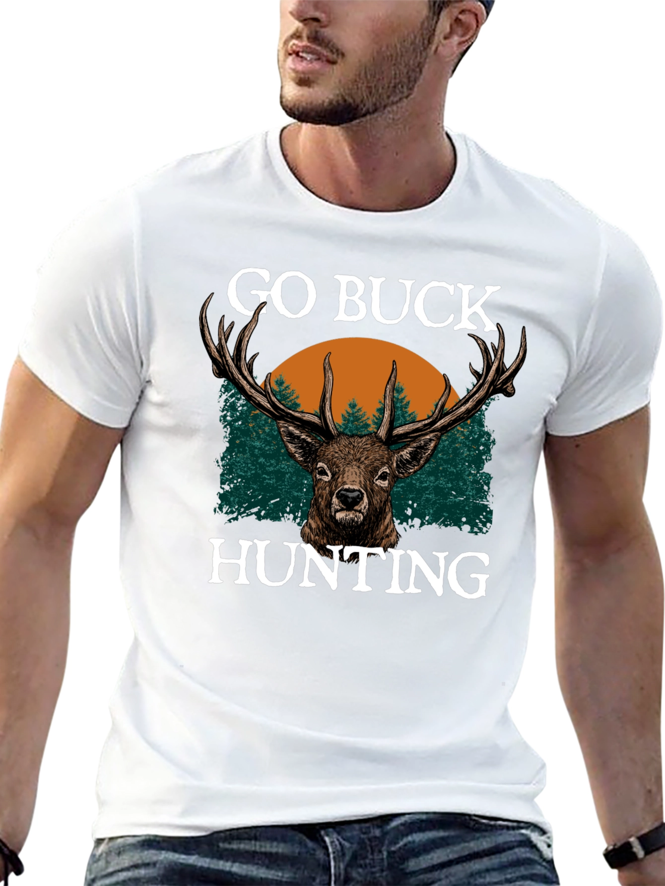 Go Buck Hunting T-Shirt - Deer Graphic Tee