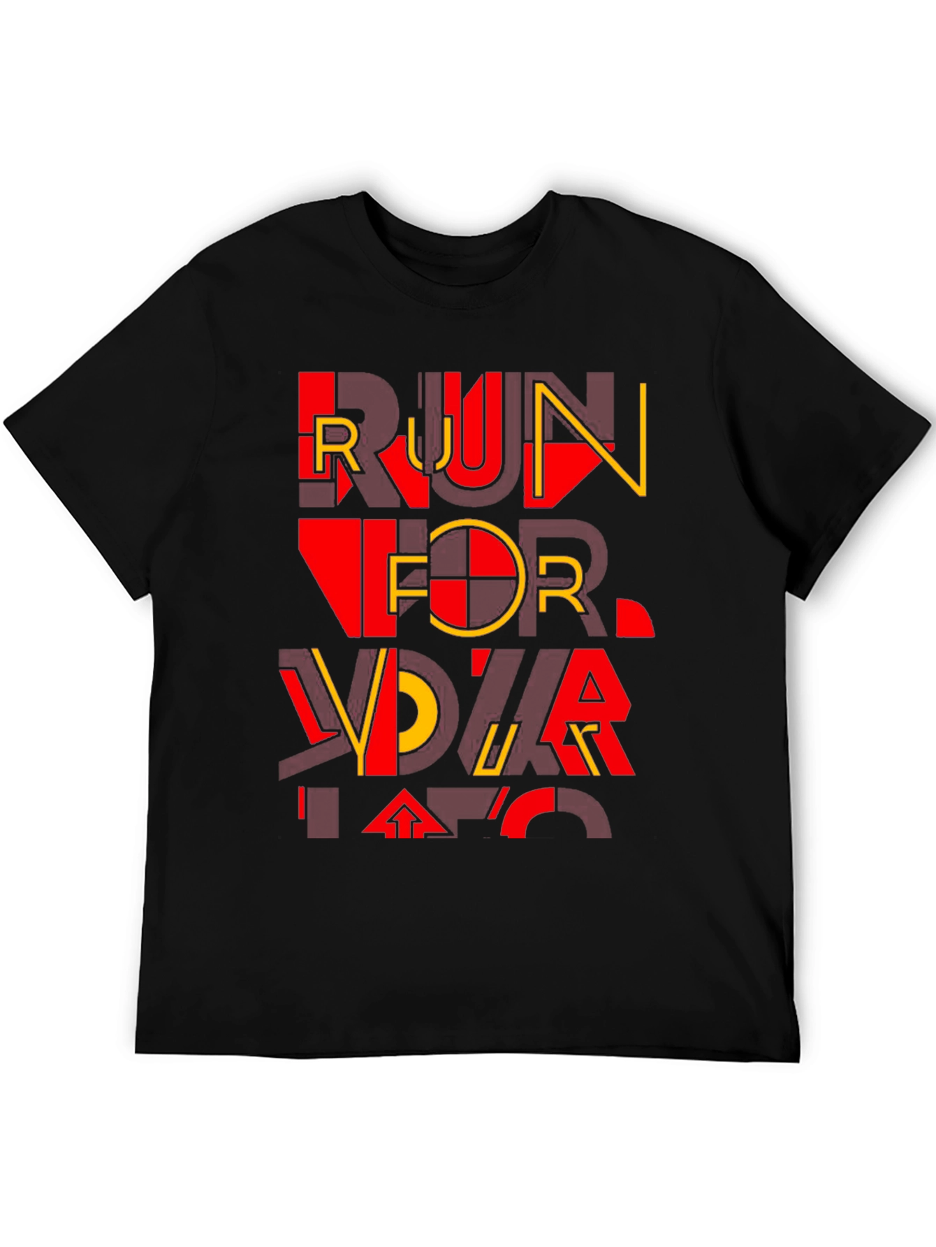 Bold Graphic T-Shirt - Run For Your Life