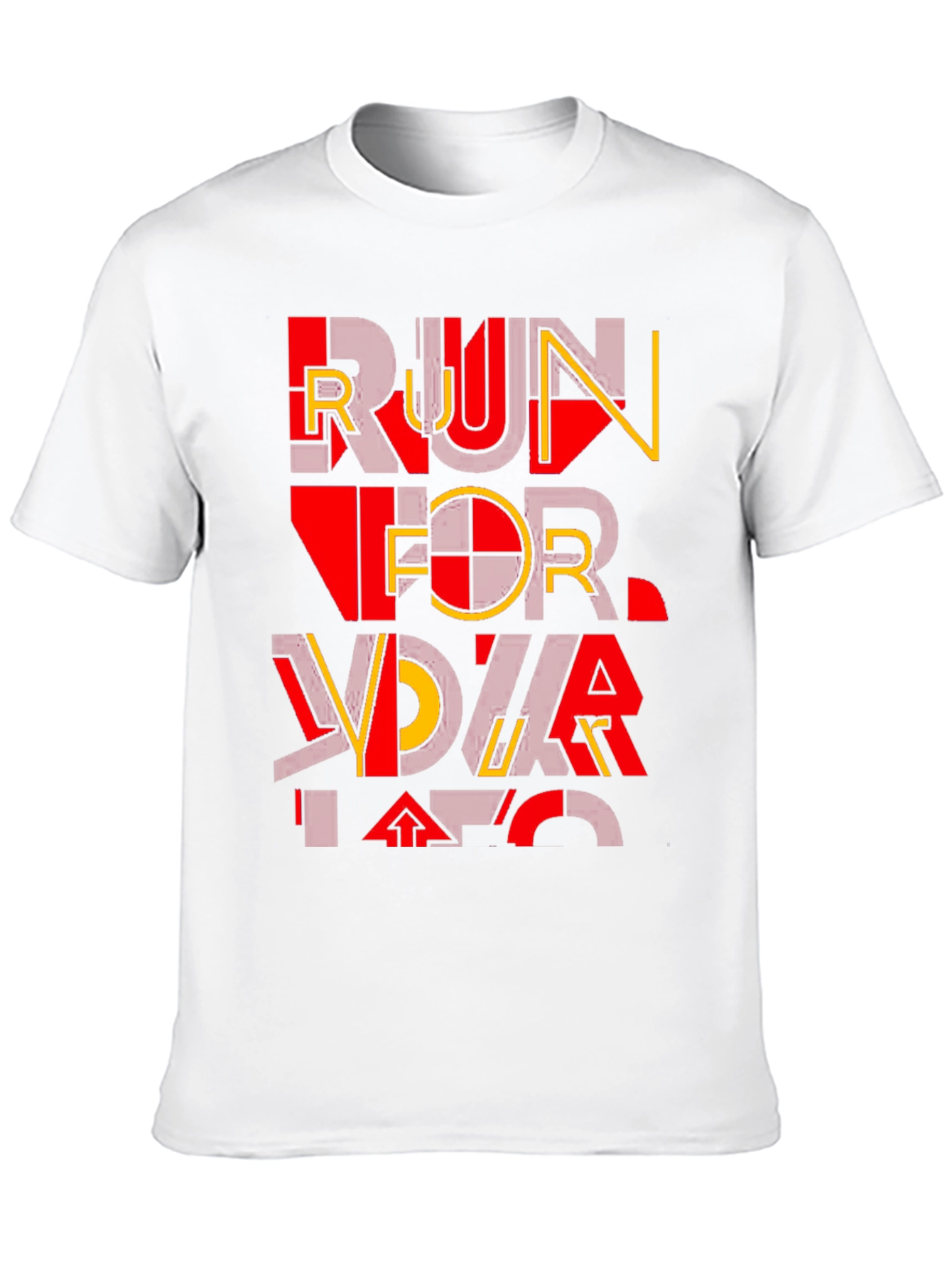 Bold Graphic T-Shirt - Run For Your Life