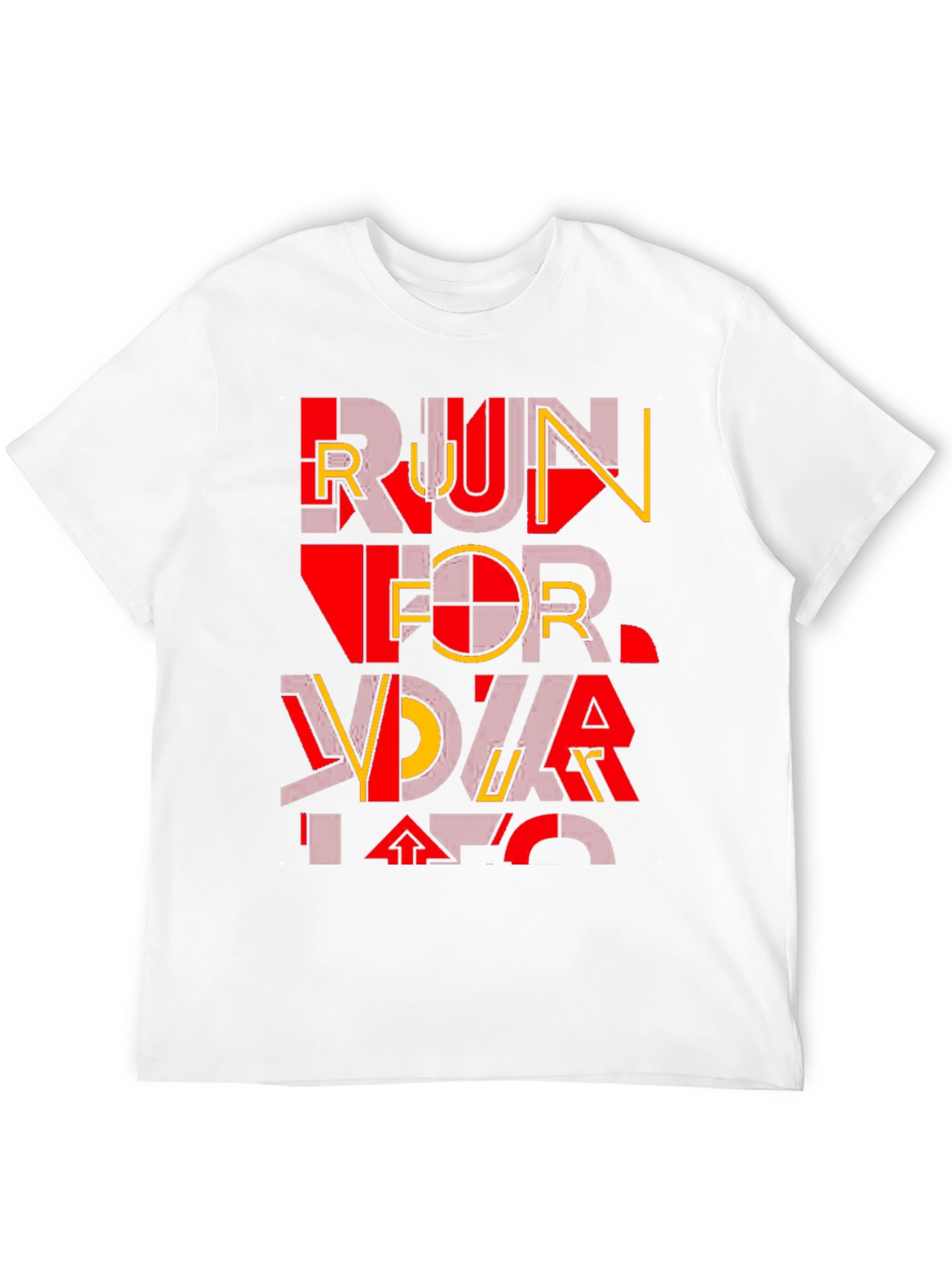 Bold Graphic T-Shirt - Run For Your Life