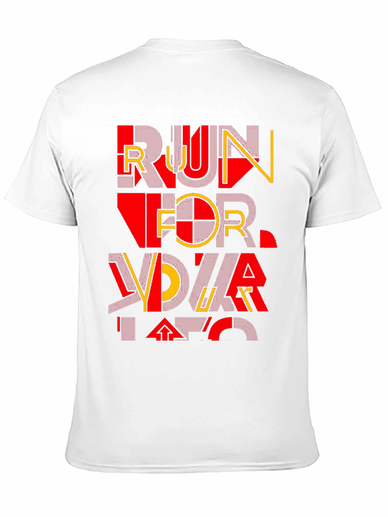 Bold Graphic T-Shirt - Run For Your Life