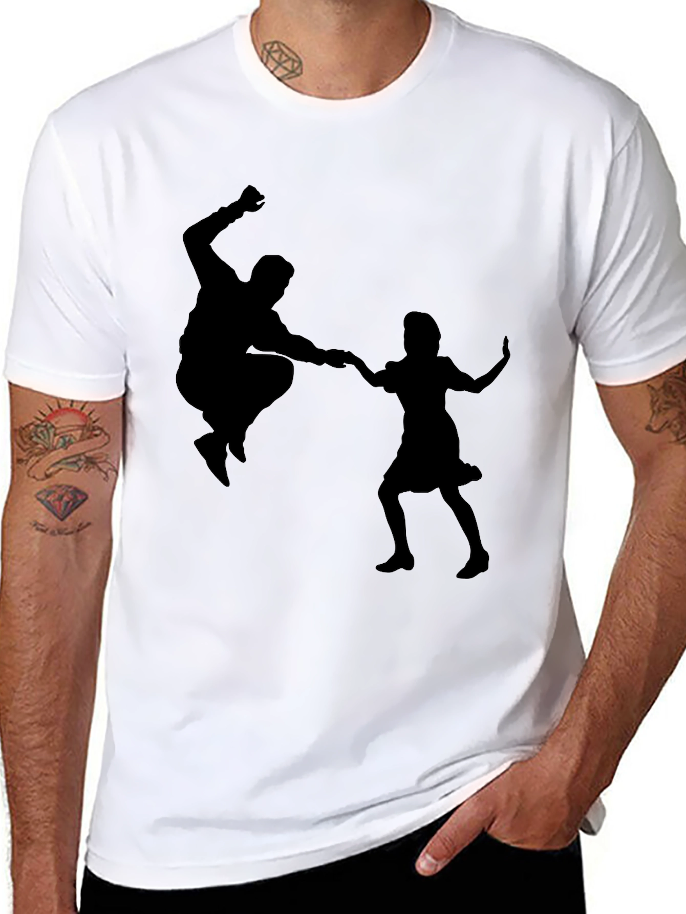 Swing Dance Graphic T-Shirt - Retro Style Tee