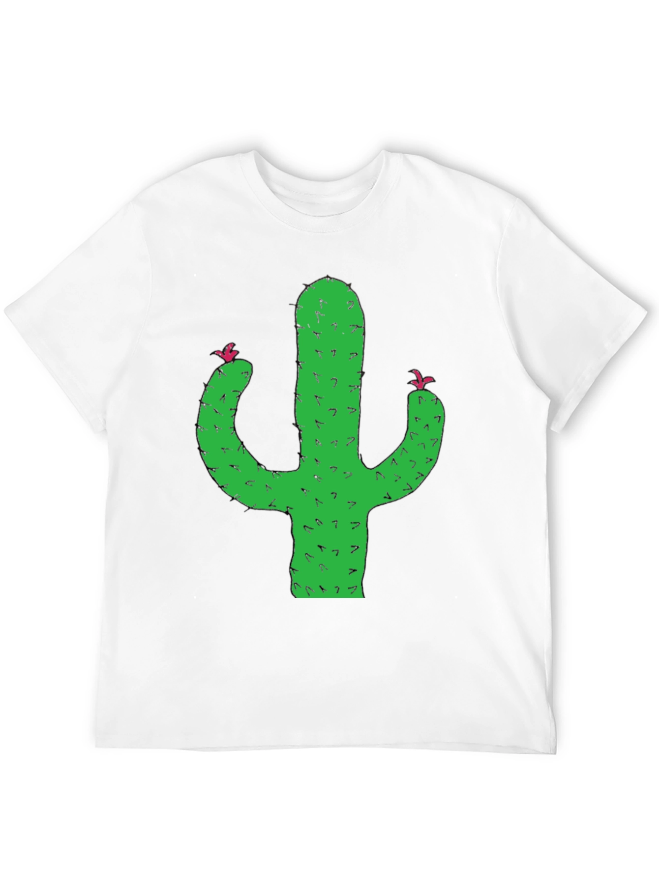 Cactus Graphic Tee - Black Short Sleeve T-Shirt