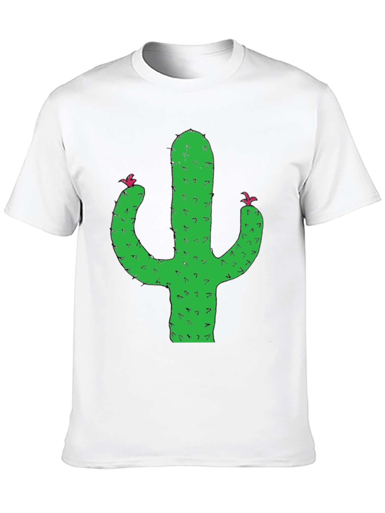 Cactus Graphic Tee - Black Short Sleeve T-Shirt