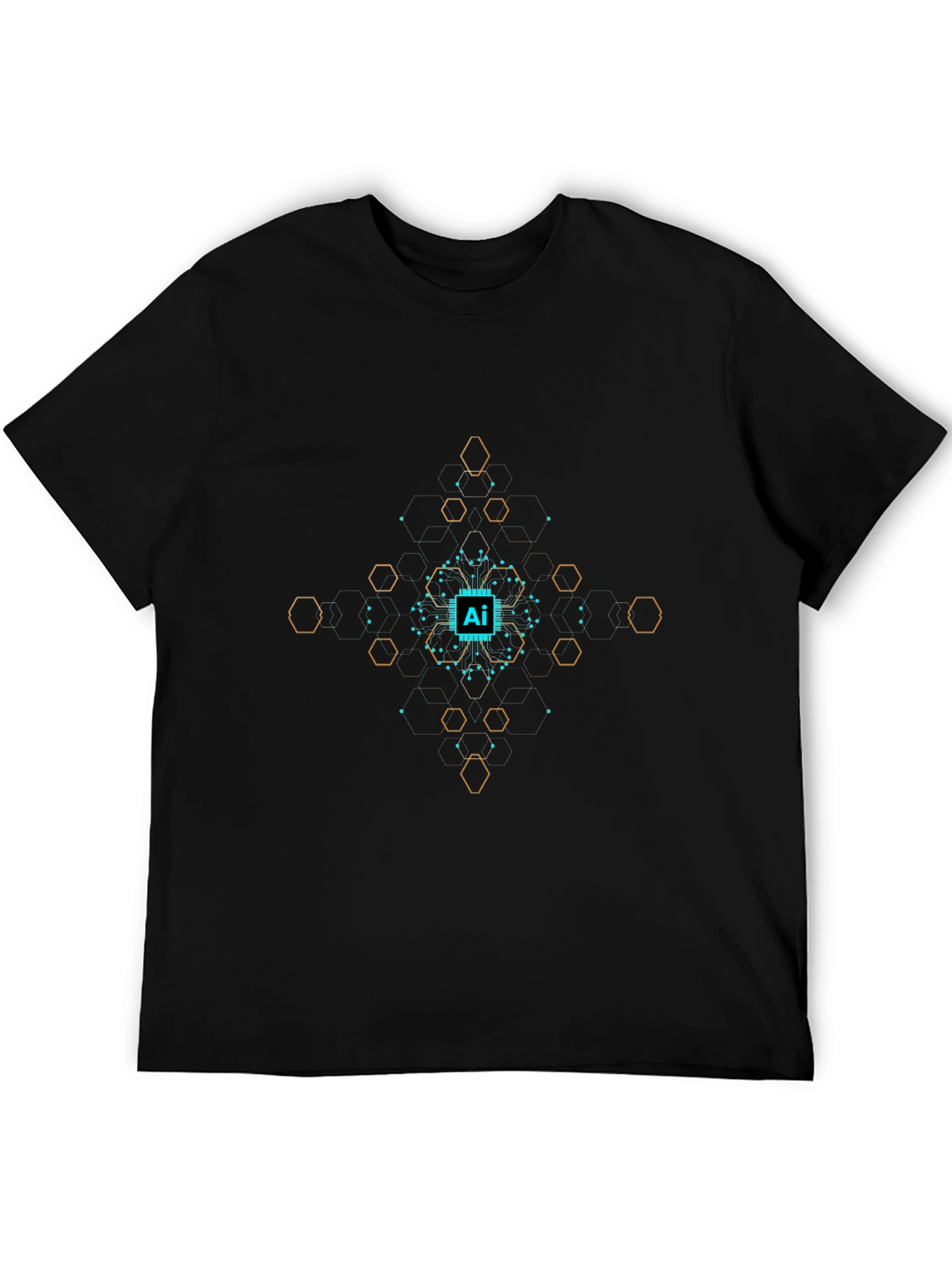 AI Tech Circuit Graphic T-Shirt