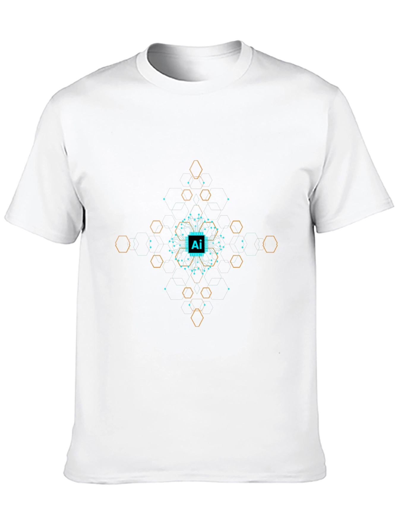 AI Tech Circuit Graphic T-Shirt
