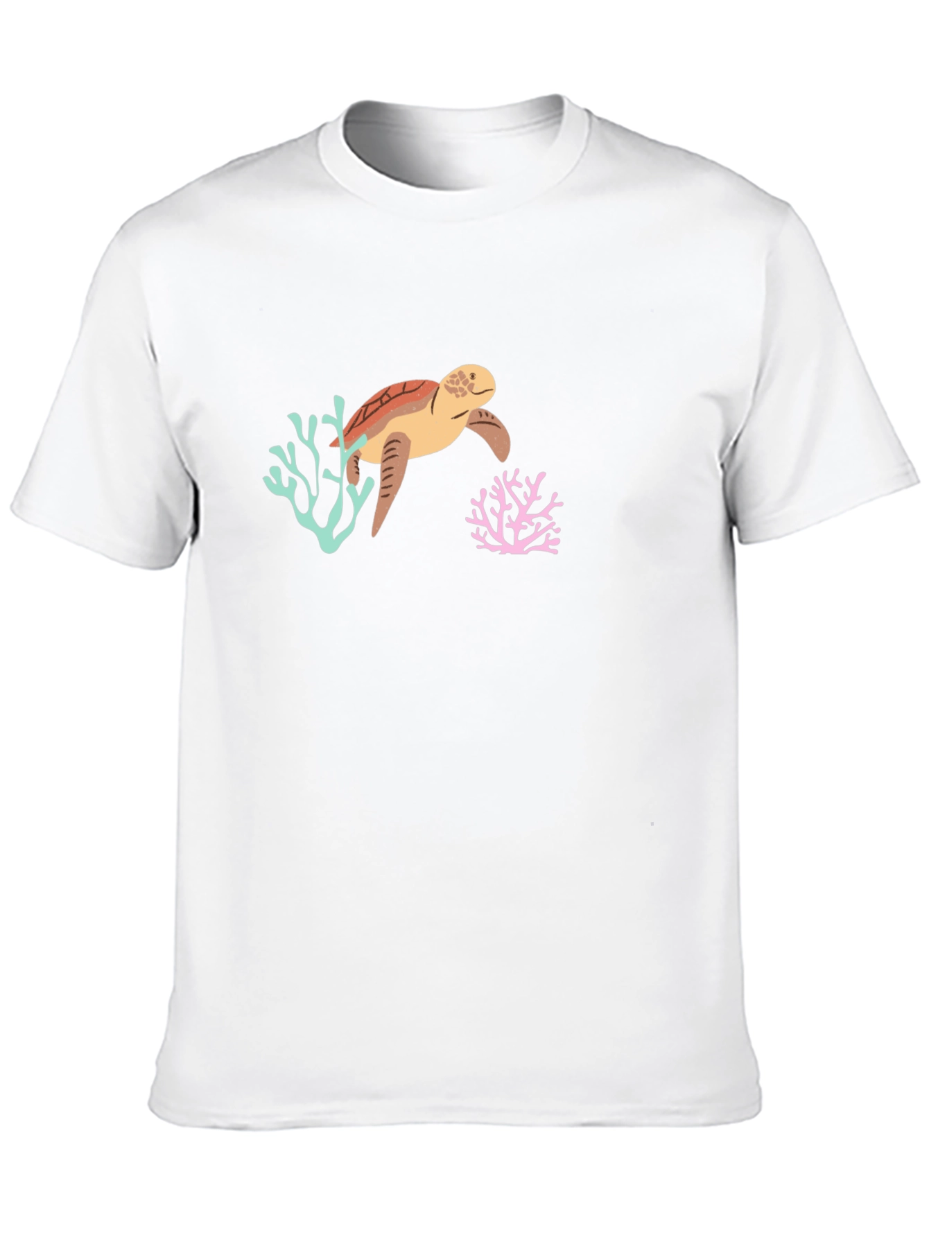 Sea Turtle Graphic Tee - Black Cotton Blend