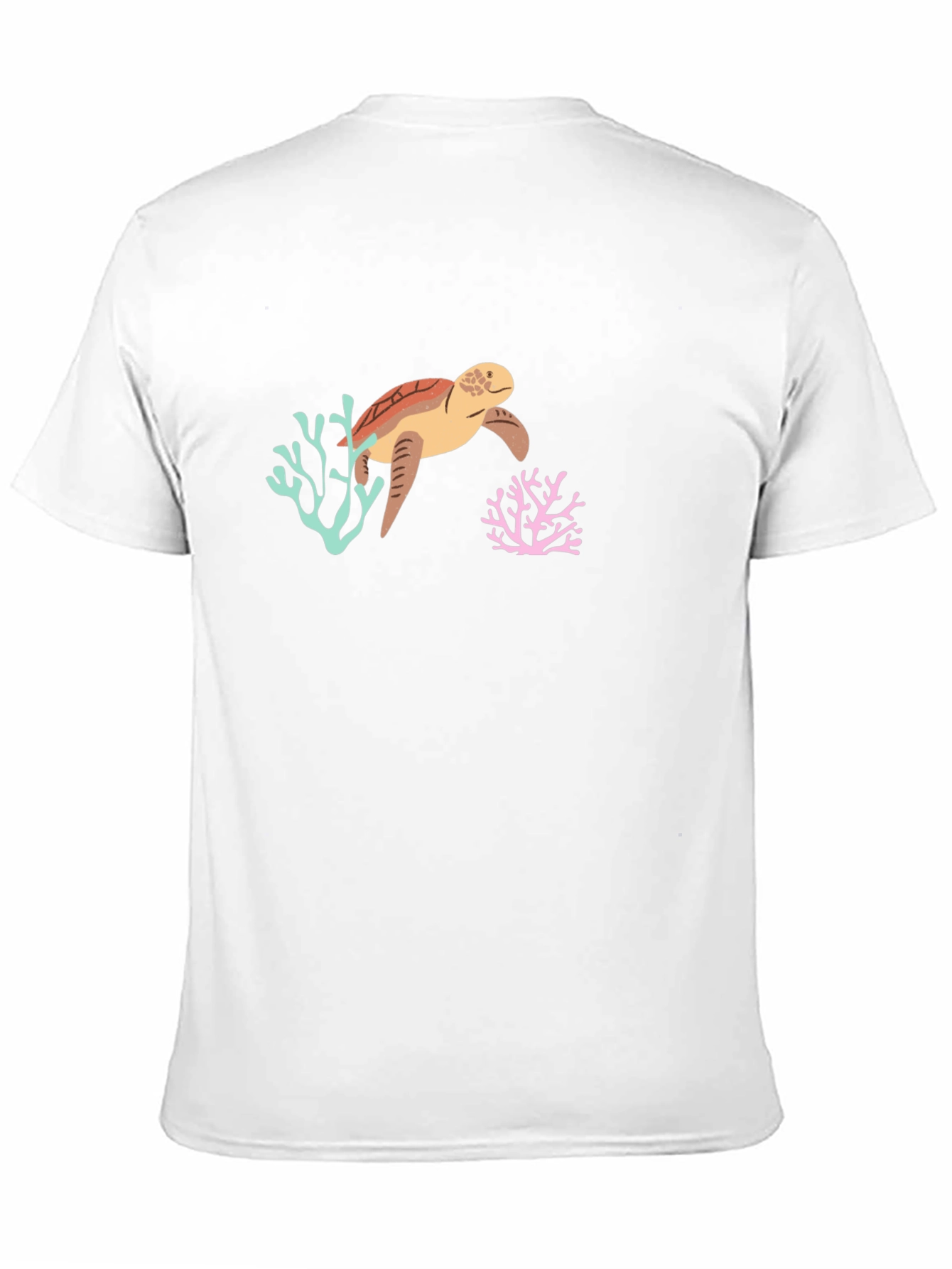 Sea Turtle Graphic Tee - Black Cotton Blend