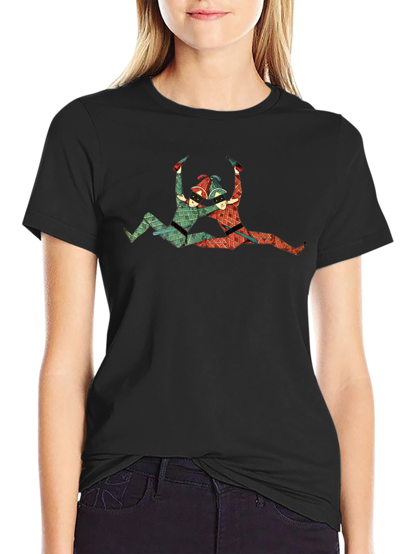 Jester Print Crew Neck T-Shirt