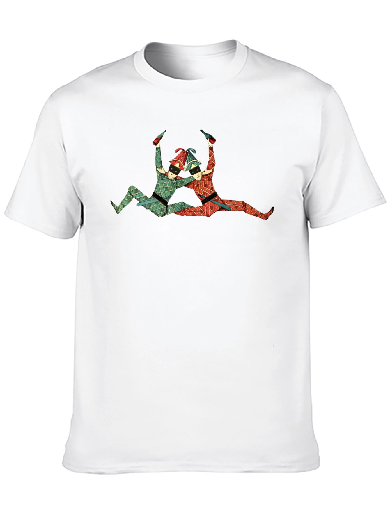 Jester Print Crew Neck T-Shirt