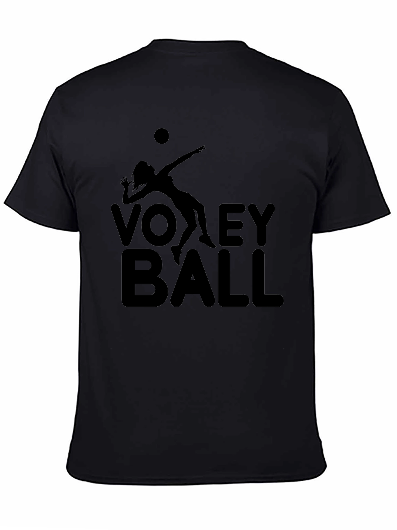 Volleyball Graphic Tee - Black