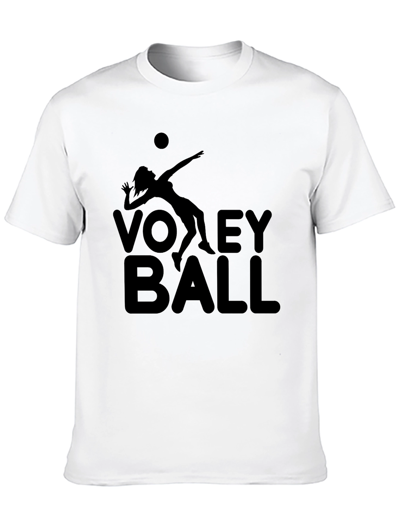Volleyball Graphic Tee - Black