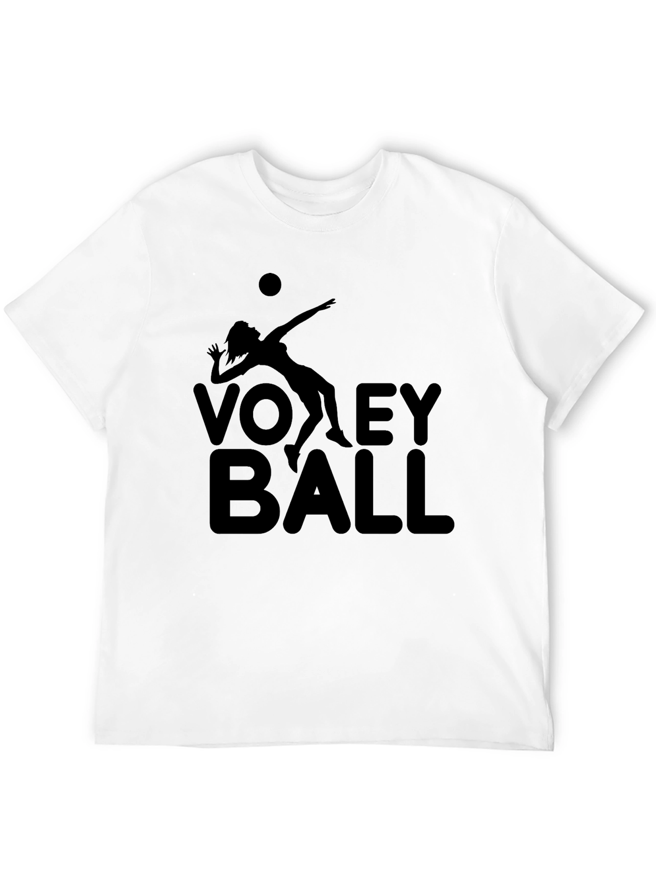 Volleyball Graphic Tee - Black