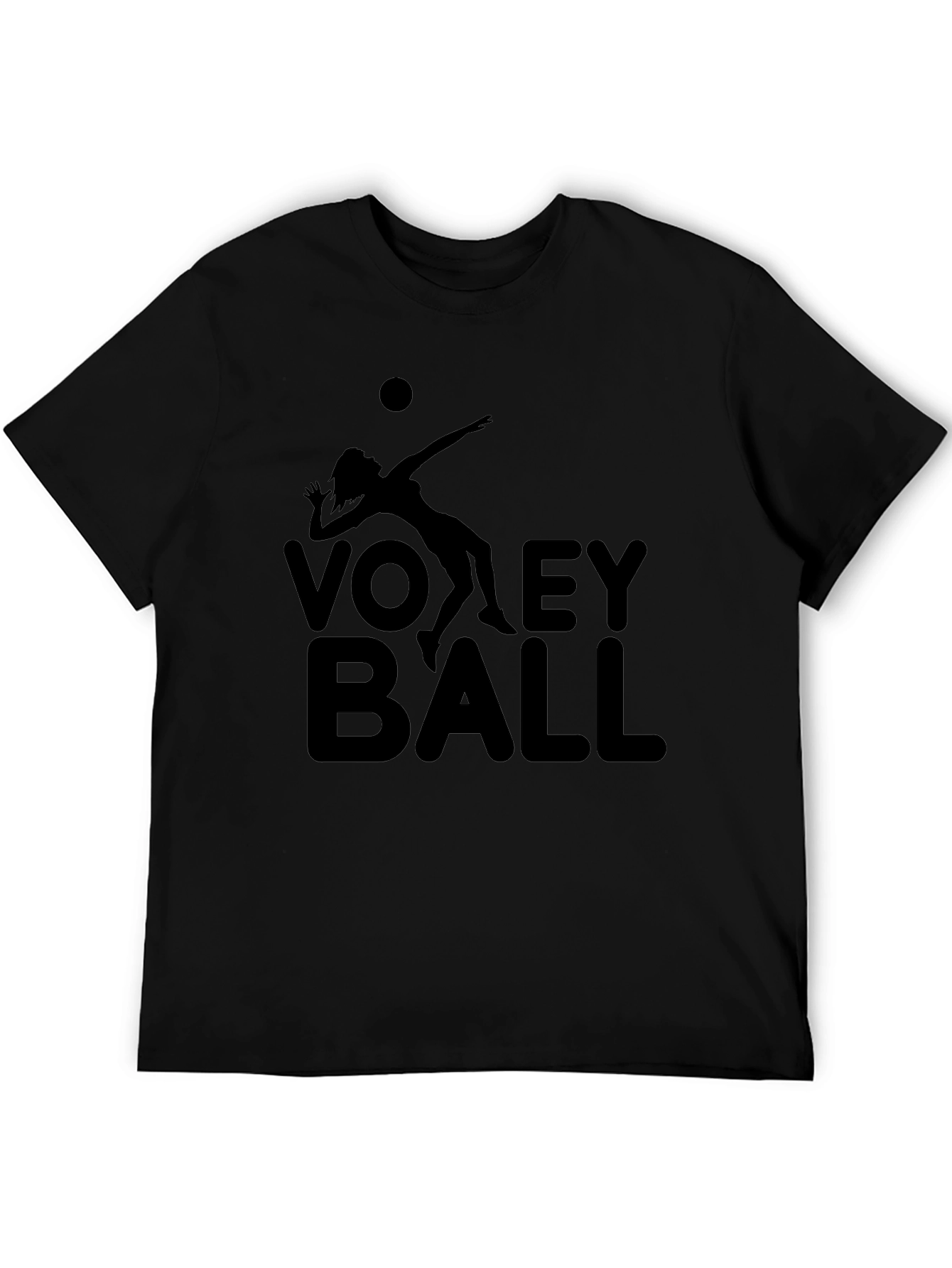Volleyball Graphic Tee - Black