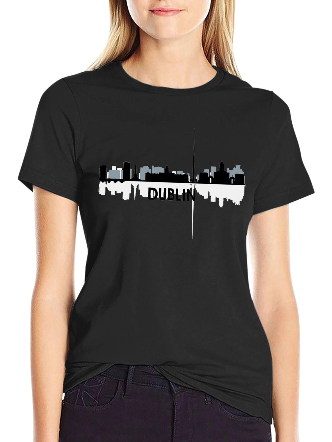Dublin Skyline T-Shirt - Cityscape Graphic Tee