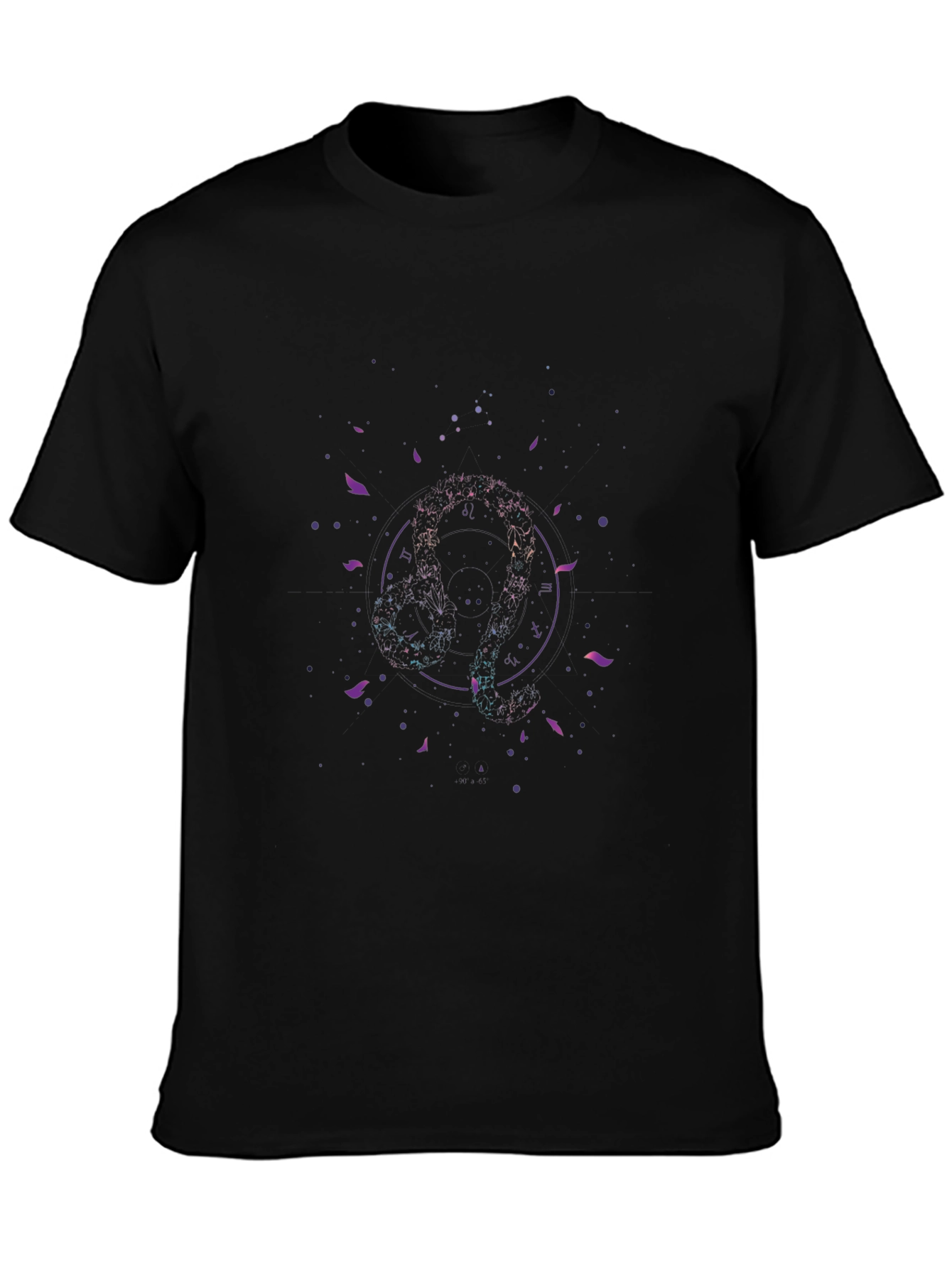 Stylish Black Graphic Print T-Shirt
