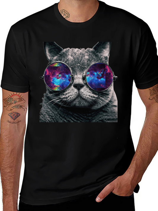 Cosmic Cat T-Shirt - Galaxy Eyewear