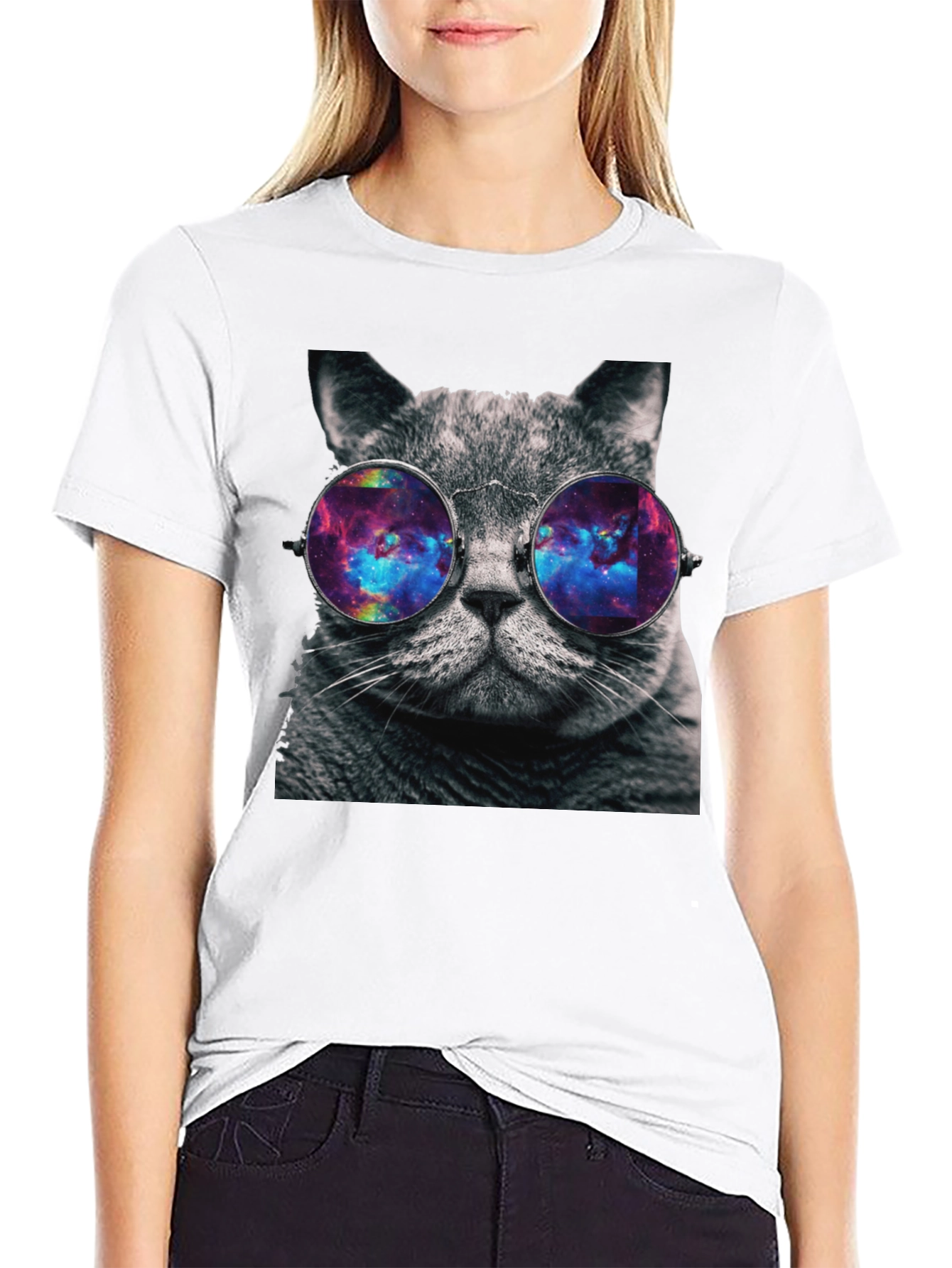 Cosmic Cat T-Shirt - Galaxy Eyewear