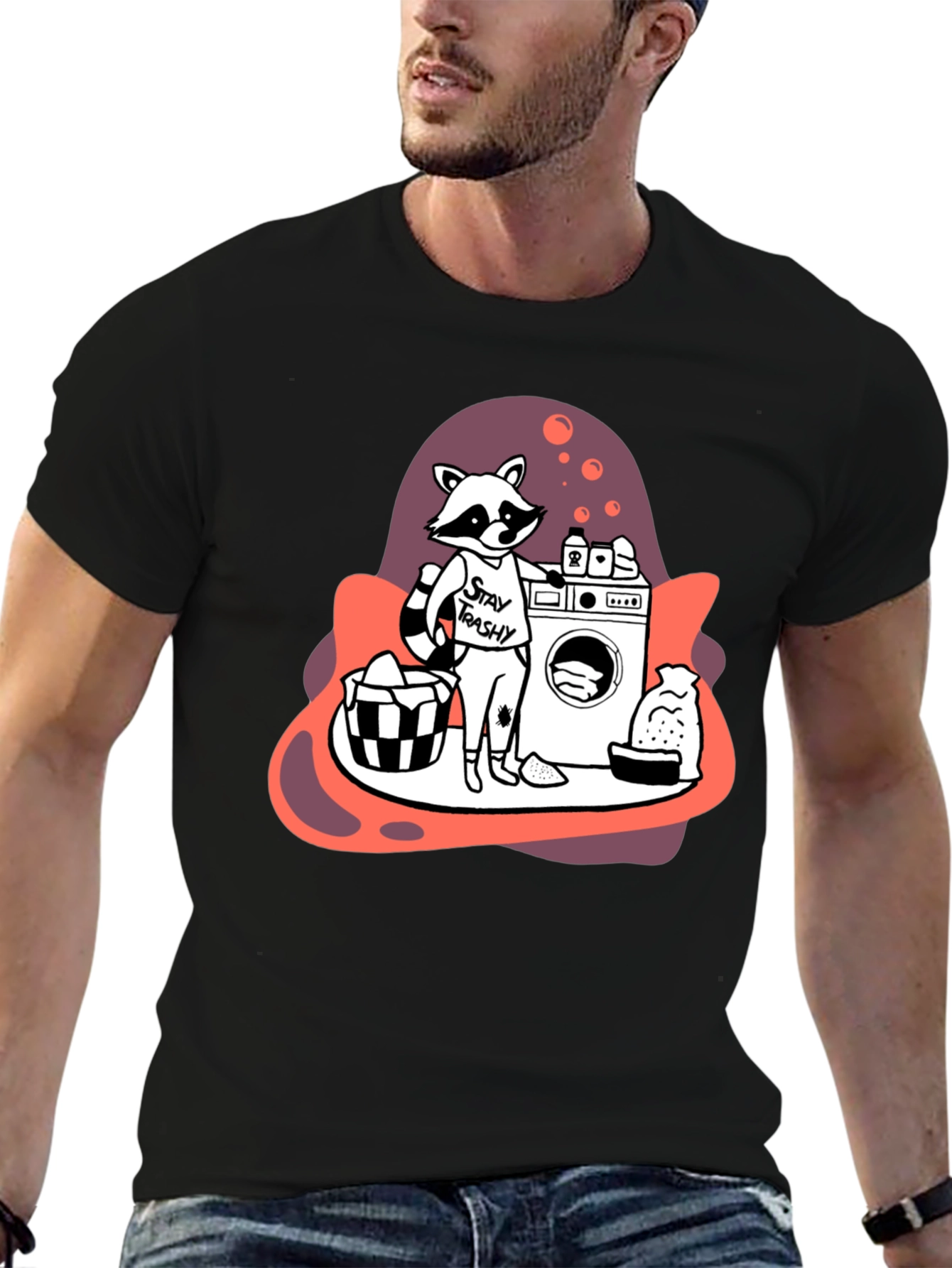 Stay Trashy Raccoon Laundry T-Shirt