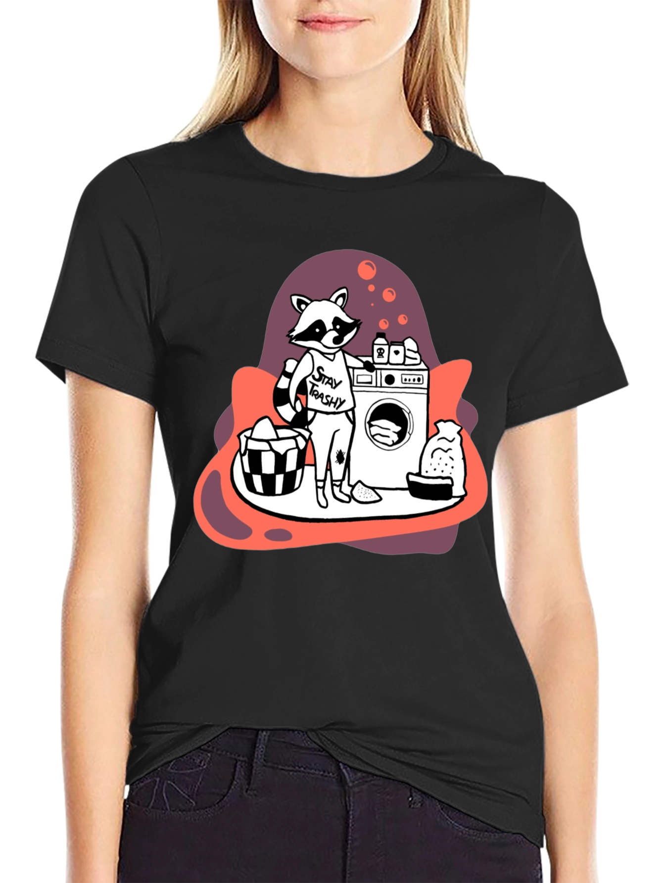 Stay Trashy Raccoon Laundry T-Shirt