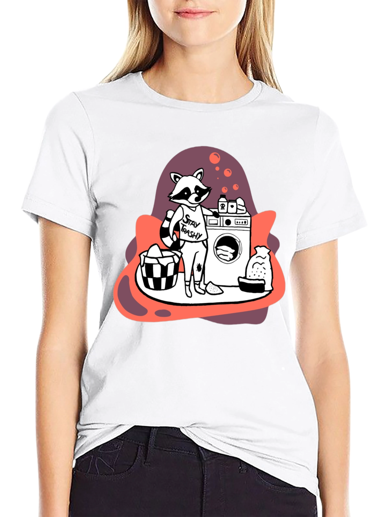 Stay Trashy Raccoon Laundry T-Shirt