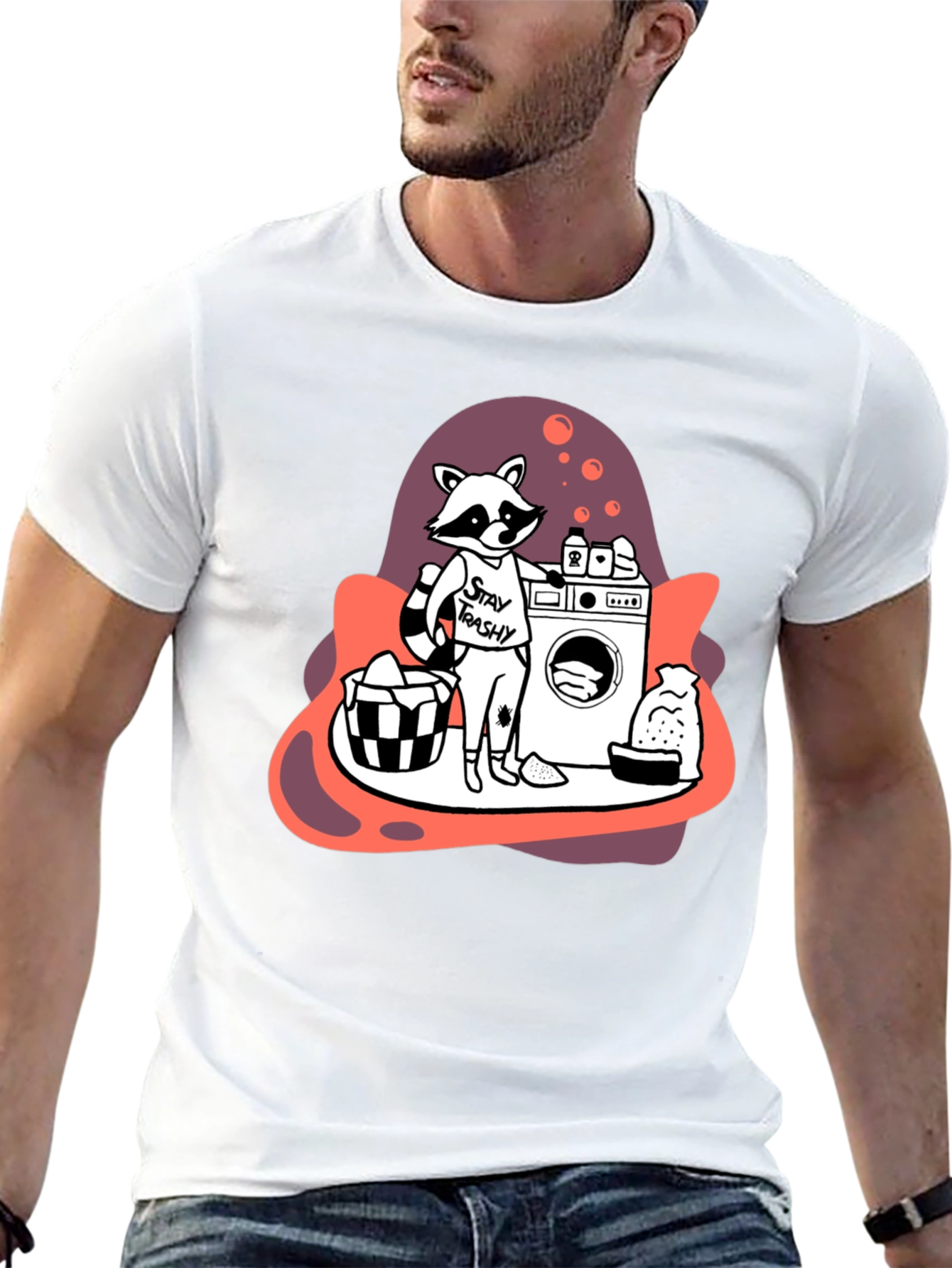 Stay Trashy Raccoon Laundry T-Shirt