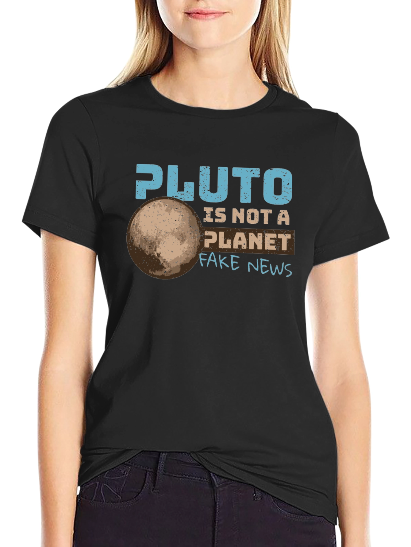 Pluto is Not a Planet T-Shirt Funny Space Tee