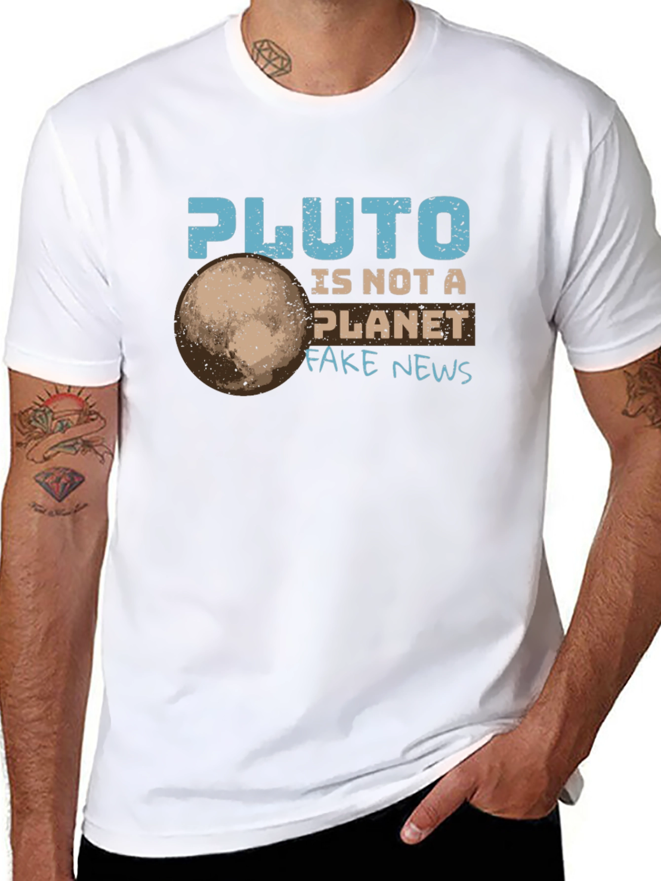 Pluto is Not a Planet T-Shirt Funny Space Tee