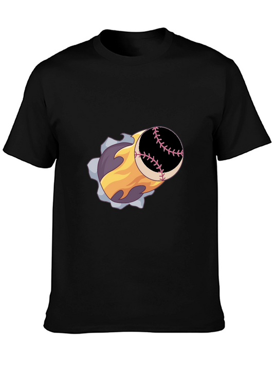 Baseball Fireball Graphic Tee
