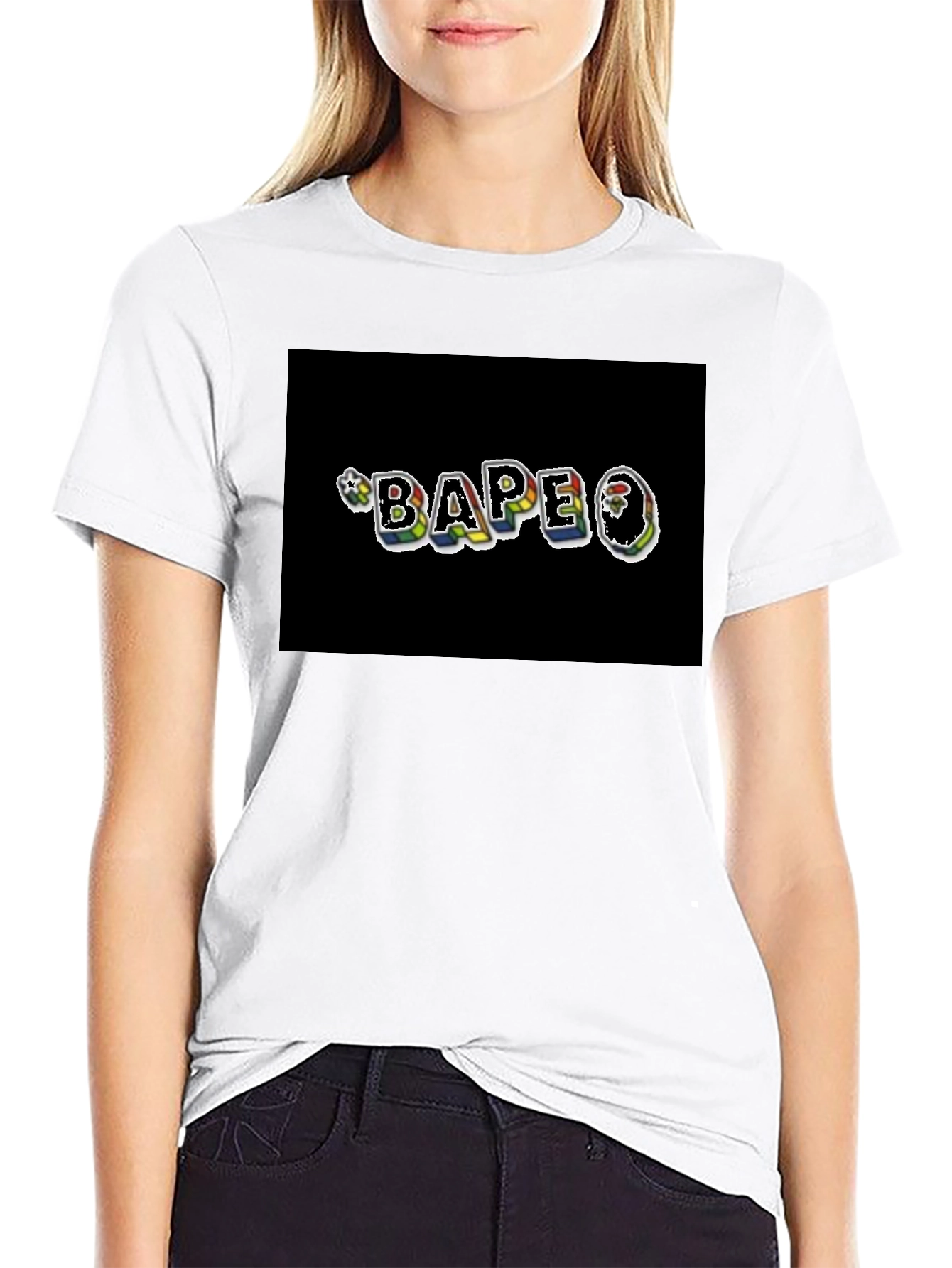 BAPE Logo Black Tee