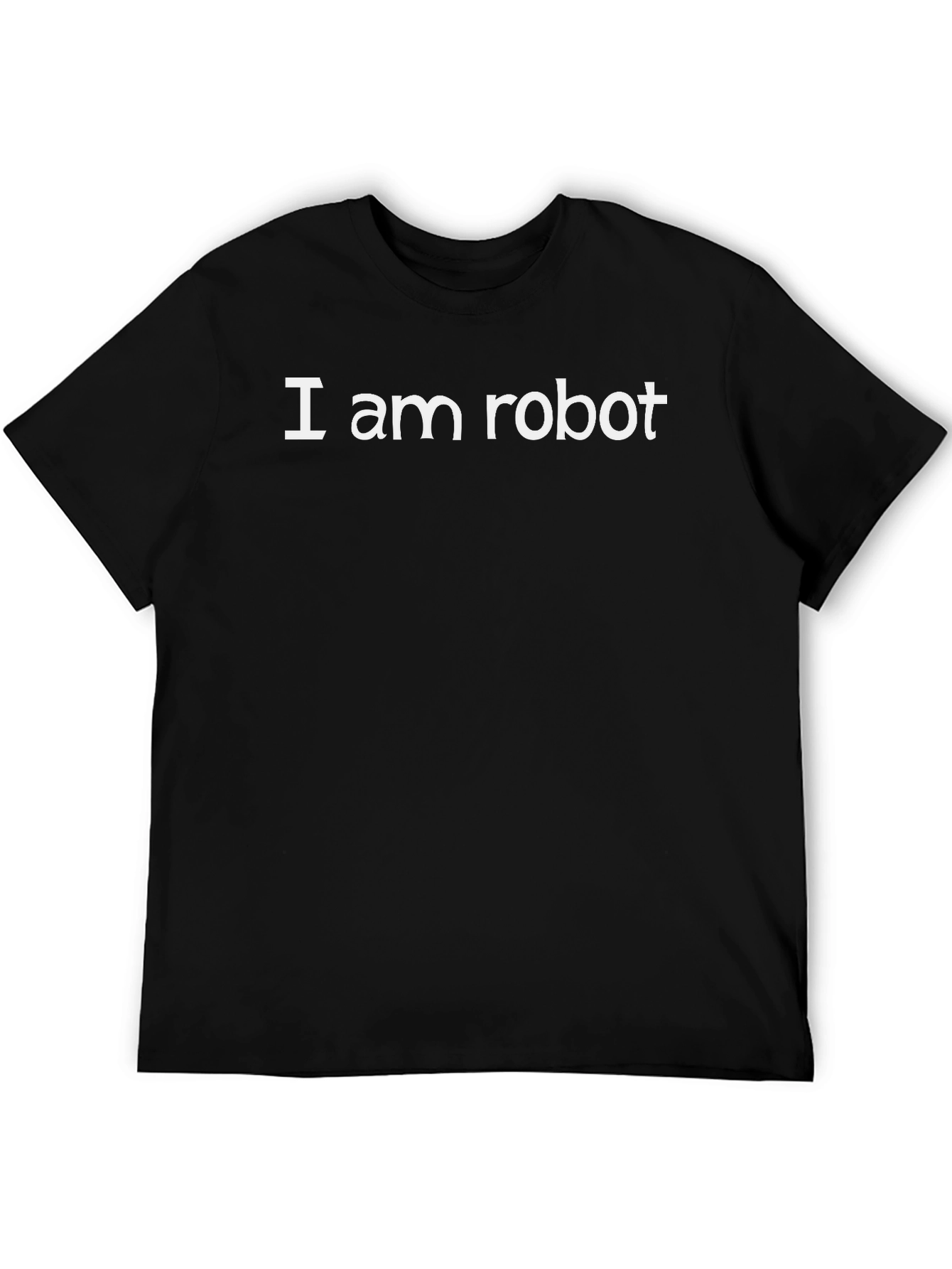 I am Robot Graphic Tee - Black Casual Wear